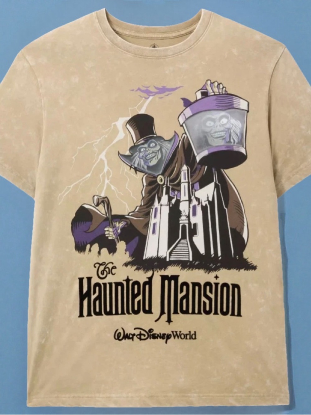 Disney Parks Walt Disney World Haunted Mansion Hatbox Ghost Lenticular T-Shirt